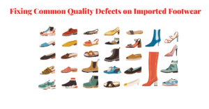 Header Image - Fixing Quality Defects on Imported Footwear - Shows different styles of shoes